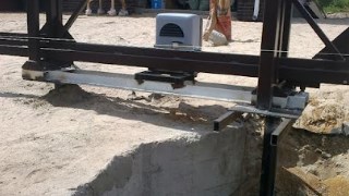 Купить сваи для ворот в Вятские Поляны. Заказать ворота на сваях под ключ от 21326 руб